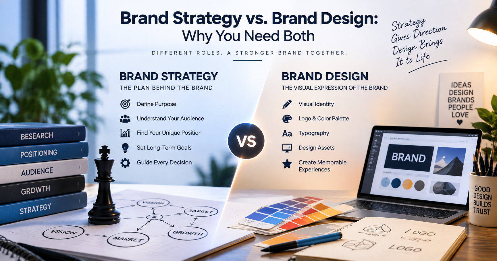 Brand Strategy vs. Brand Design: Why You Need Both