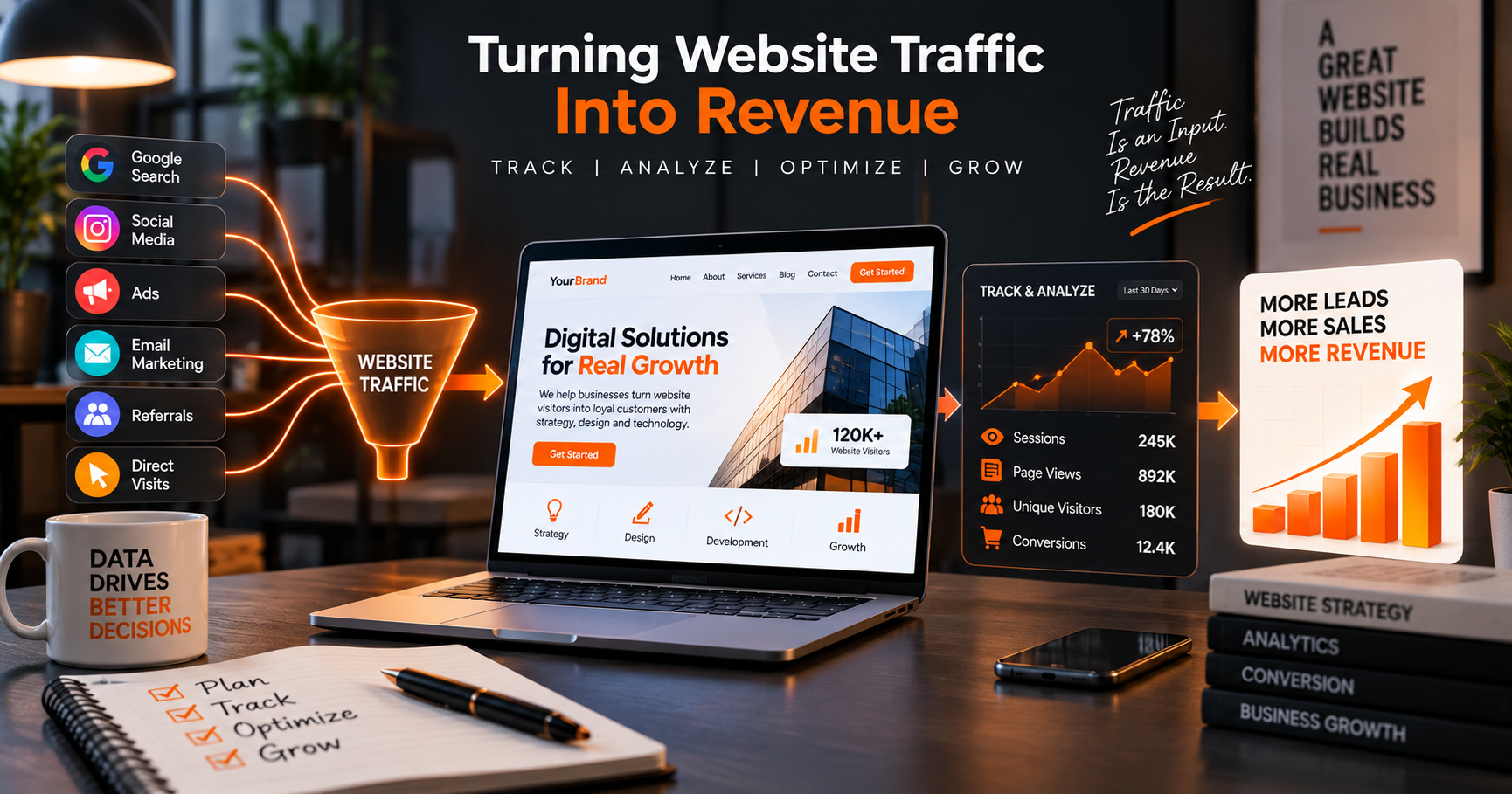 Turning Website Traffic Into Revenue: A Data-Driven Approach